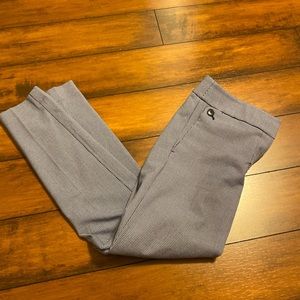 LOFT Marisa Fit blue checkered pants